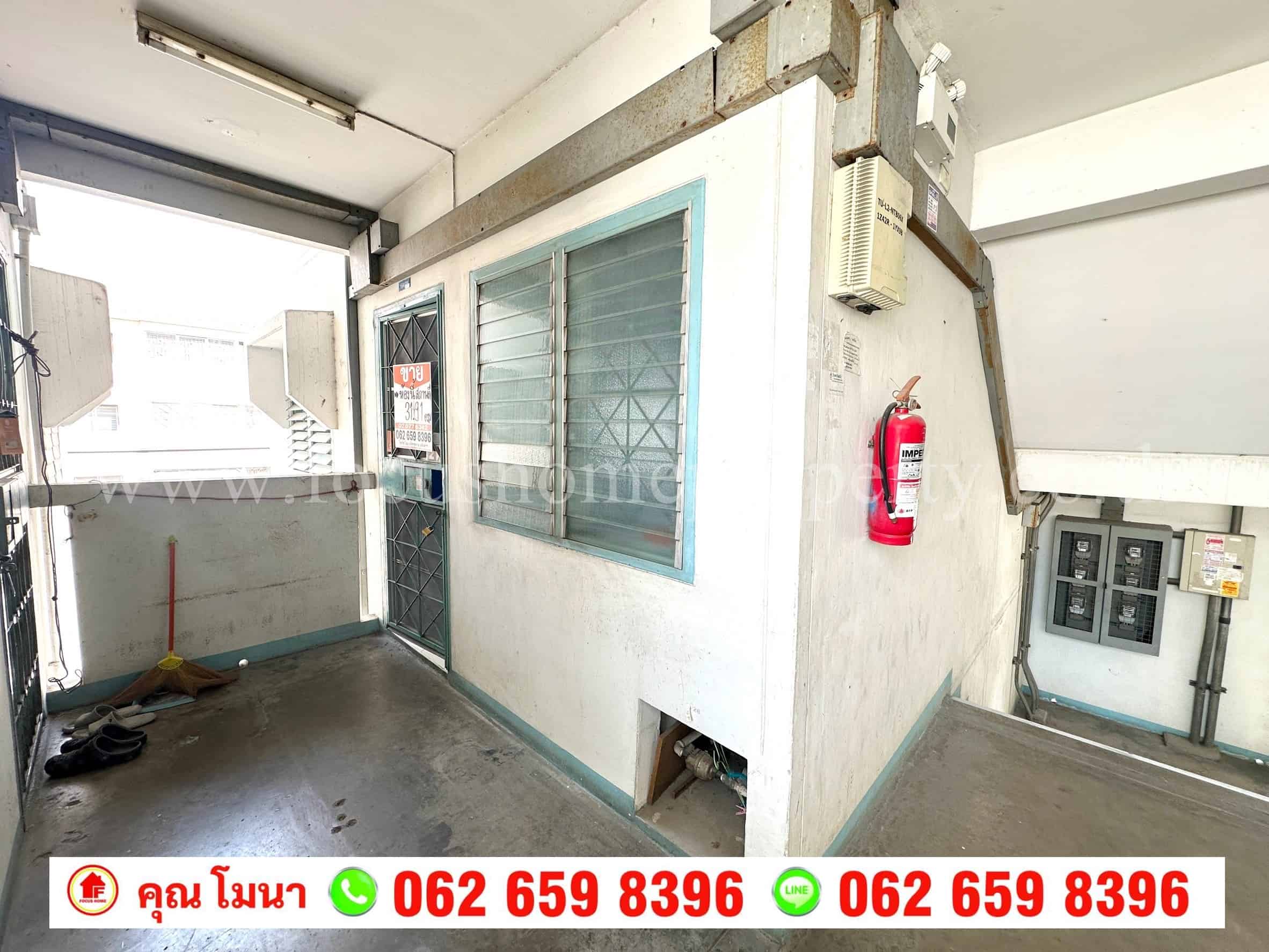 ขาย เอื้ออาทรวัดกู้ 2 ห้องมุมเดี่ยว อาคาร 64 ชั้น 4